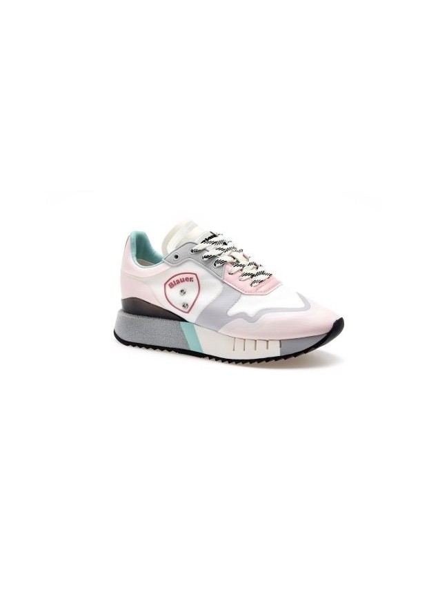 Sneakersy z różowo - miętowym wykończeniem MYRTLE 03